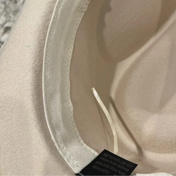 Ivory Western Hat with Silver Concho Band,Polyester Cotton blend, adjustable - Picture 14 of 14